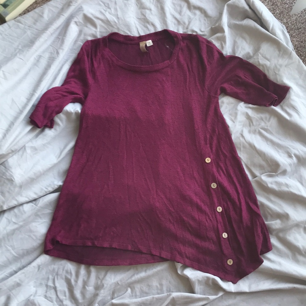 “Misia” Maroon Maternity Blouse
